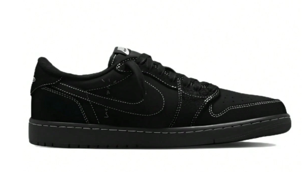 Travis Scott X Jordan Air Jordan 1 Low Retro OG SP Black Warrior Low-Top Retro Basketball Shoes
